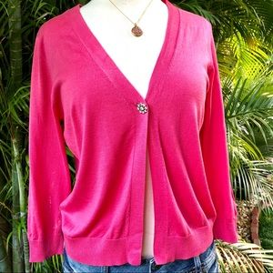Max Azria pink cardigan